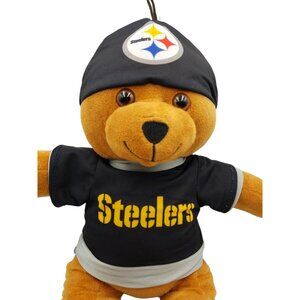 Pittsburgh Steelers Football Plush Bear With Beanie By Good Stuff